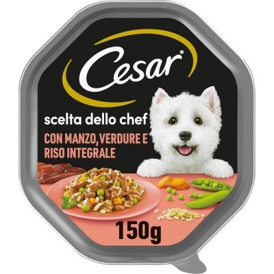 CESAR CANE ADULTO SCELTA DELLO CHEF CON MANZO VERDURE E RISO 150 GR