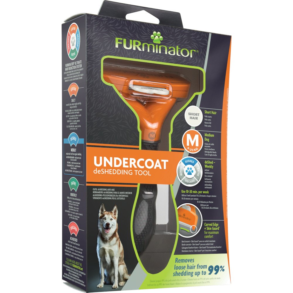 Spazzola Deshedding Per Cani E Gatti Con Pulsante Di Rilascio - Pettine Doppia Faccia In Acciaio Inox Per Rimuovere Il Pelo Morto